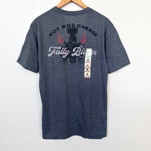 NEW Lincoln Outfitters Hot Rod Fully Blown Tee Shirt Charcoal Heather Men’s